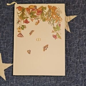 Dior White Floral & Gold Accents Hardback Notebook